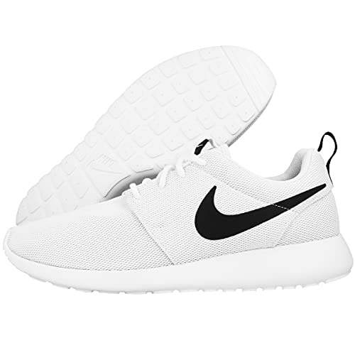 Nike Womens Roshe One Running Shoes (10 B(M) US)(White/White/Black)