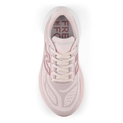 New Balance Women's Fresh Foam X More v6 Running Shoe, Stone Pink/Rosewood, 8