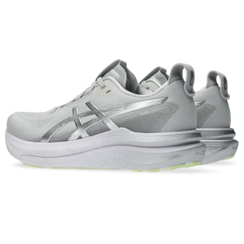 ASICS Womens, Gel-Kayano(R) 33 Platinum, Platinum/Glow Green, 12, Medium