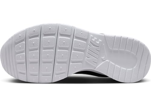 Nike Big Kids' Tanjun EasyOn Shoes, Black/White-White, 7Y