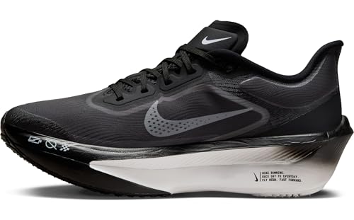 Nike Women's Zoom Fly 6 Road Running Shoes, Black White Lt Smoke Grey, 6.5