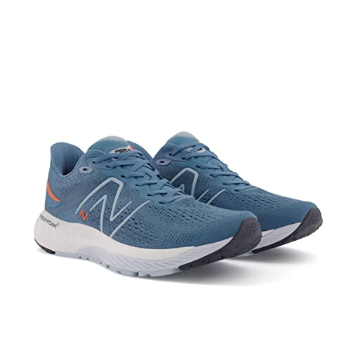 New Balance Men's Fresh Foam X 880 V12 Running Shoe, Spring Tide/Vibrant Orange/Morning Fog, 10.5 M
