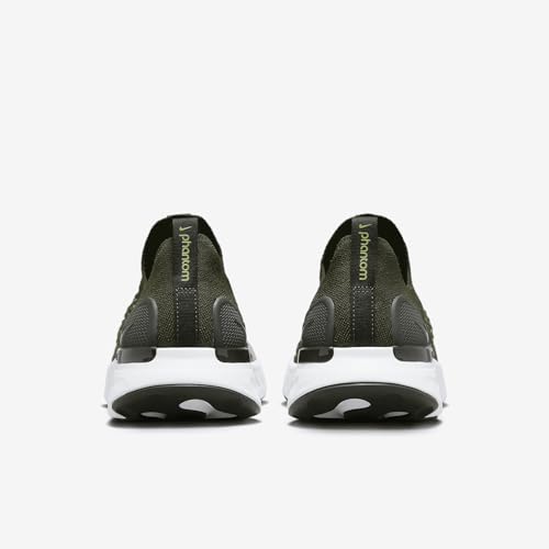 Nike React Phantom Run Flyknit 2 Men's Road Running Shoes (DX2311-300, Rough Green/Sequoia/Enamel Green) Size 7.5