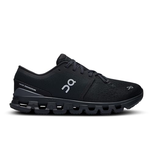 On Womens, Cloud X 4 Black/Eclipse 8.5 Medium