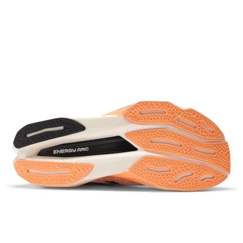 New Balance Men's FuelCell SuperComp Elite V4 Running Shoe, White/Angora/Hot Mango, 12.5 M