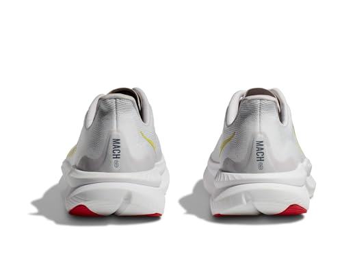 Hoka Men's Mach 6 White/Nimbus Cloud 13 Medium