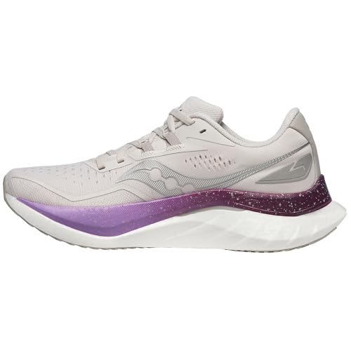 Saucony Women's Endorphin Speed 4 Sneaker, Moon/Plum, 6.5