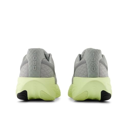 New Balance Men's Fresh Foam X 1080 V14 Running Shoe, Raincloud/Limelight/Silver Metalic, 10 M