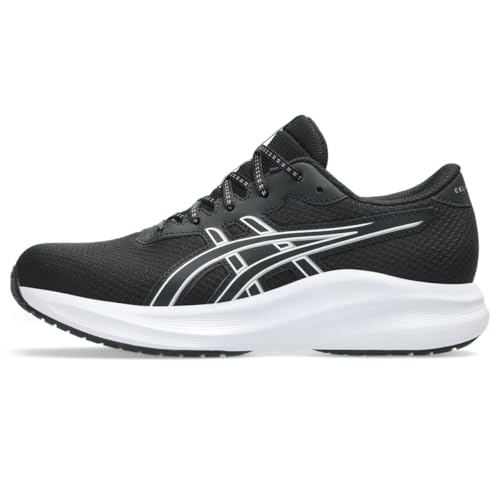 ASICS Kid's Gel-Excite 11 Grade School Running Shoes, 4.5, Black/Meteor Grey