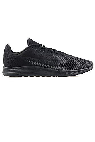 Nike Downshifter 9 Men's Running Shoes, Lightweight Mesh Men's Sneakers, Black-Anthracite, 7