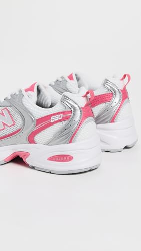 New Balance Unisex 530 Silver Metallic/Dragon Berry (Men 5 Medium Women 6.5 Medium)