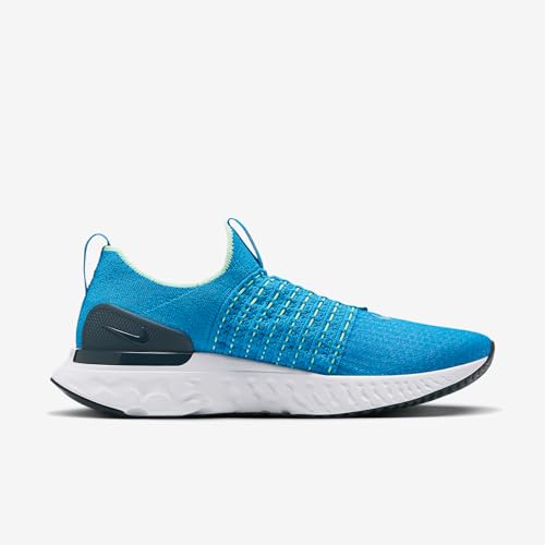 Nike React Phantom Run Flyknit 2 Men's Road Running Shoes (CJ0277-402, Blue Orbit/Vapor Green/Deep Ocean/Blue Orbit) Size 11