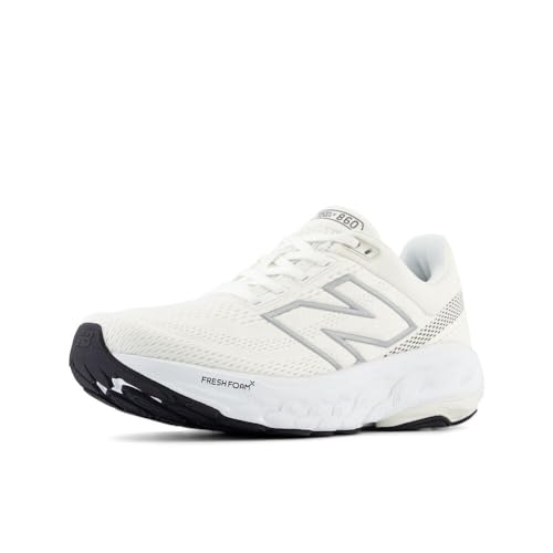 New Balance Women's Fresh Foam X 860 V14 Running Shoe, White/Sea Salt/Black, 11 M