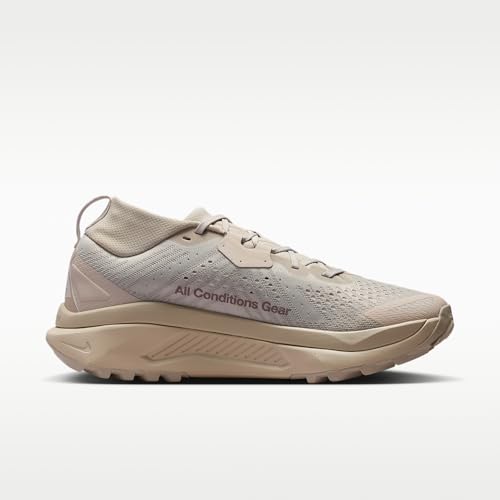 Nike ACG Zegama Men's Trail Running Shoes (Cream II/Safety Orange/Light Orewood Brown) Size 9 - alternate view 3