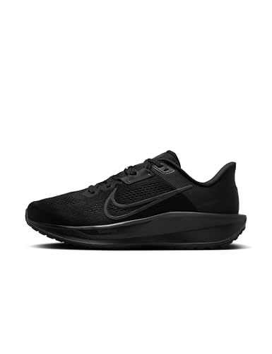 Nike Men's Quest 6 Road Running Shoes, Black/Dark Smoke Grey, 10