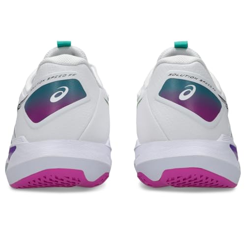 ASICS Men's Solution Speed FlyteFoam 4 Tennis Shoes, 10, White/Digital Sakura