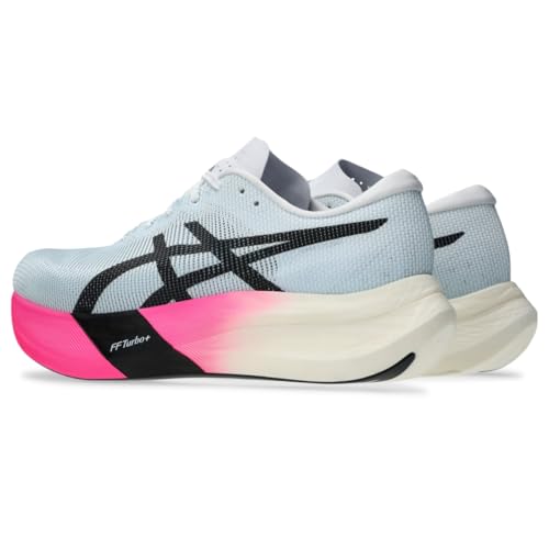 ASICS Unisex METASPEED Edge Running Shoes, 10.5M / 12W, Light Blue/Black