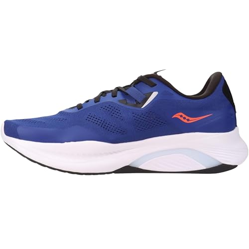 Saucony Men's Guide 15 Sneaker, Sapphire/Black, 12