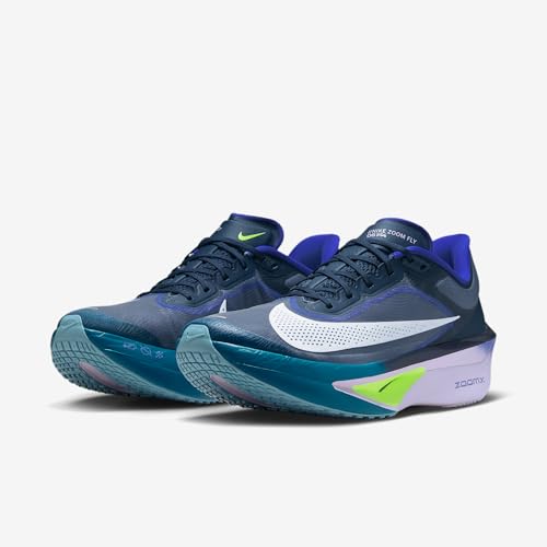 Nike Zoom Fly 6 Men's Road Racing Shoes (Obsidian/Persian Violet/Volt/White) Size 11.5