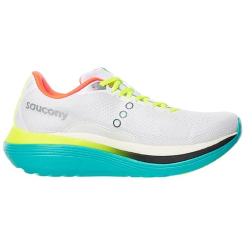 Saucony Men's Endorphin Trainer Sneaker, White/Mutant, 11