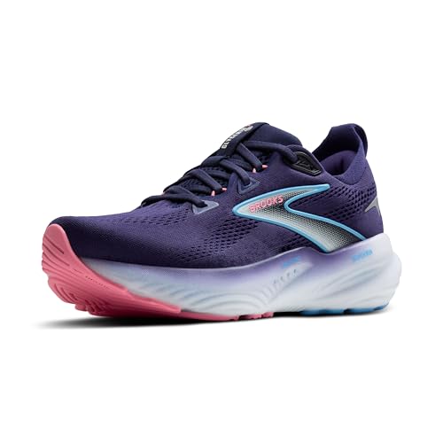 Brooks Women’s Glycerin 22 Neutral Running Shoe - Blue Ribbon/Peacoat/Dianthus - 8 X-Wide