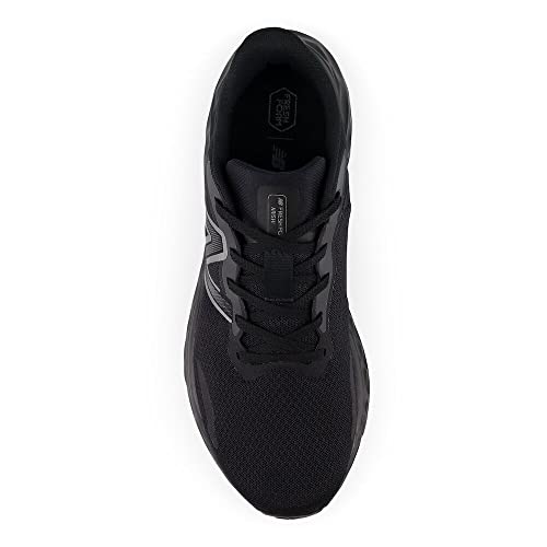 New Balance Men's Fresh Foam Arishi V4 Slip-Resistant Running Shoe, Black/Black Metallic/Black, 11 M