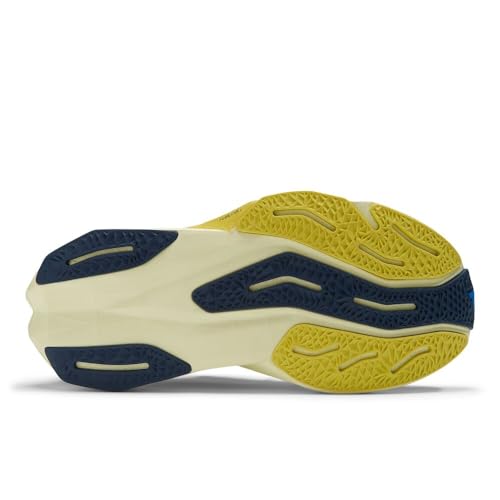 New Balance Women's FuelCell Rebel V4 Running Shoe, Spice Blue/Limelight/Blue Oasis, 5.5 M