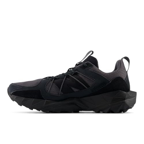 New Balance Men's DynaSoft TEKTREL V1 Suede Trail Running Shoe, Black/Phantom/Magnet, 9.5 W