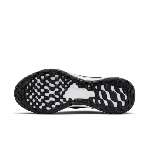 Nike W Nike Revolution 6 Nn, Women's Sneaker, Black White Dk Smoke Grey Cool Grey, 10