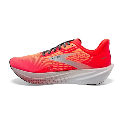 Brooks Men’s Hyperion Max Neutral Running Shoe - Fiery Coral/Orange Pop/Blue - 10 Medium