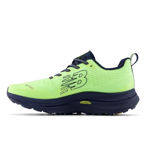 New Balance FuelCell SuperComp Trail Bleached Lime Glo/Nb Navy 7.5 B (M)