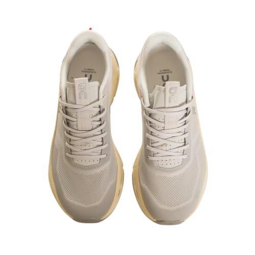 On Women's Cloudnova Form 2 TT Running Shoes Sneakers (Wolf - Cream, US Footwear Size System, Adult, Women, Numeric, Medium, 6.5)