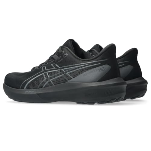 ASICS Women's GT-1000 15 Running Shoes, 8.5, Black/Black