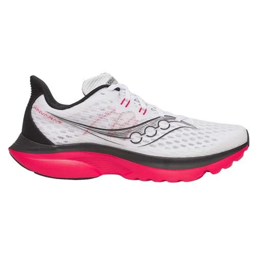 Saucony Men's Kinvara 16 Sneaker, White/Red, 11