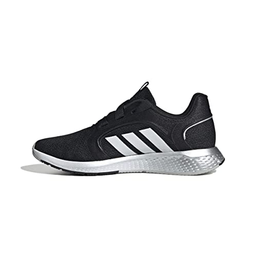 adidas Women's Edge Lux 5 Running Shoe, Core Black/White/Matte Silver, 6