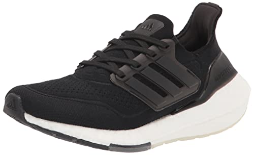 adidas Women's Ultraboost 21, Black/Black/Grey, 8.5