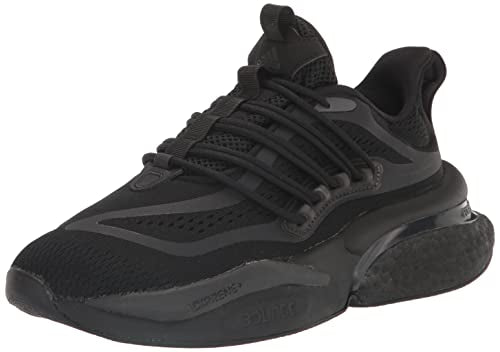 Adidas Men's AlphaBoost V1 Running Shoe, Black/Grey/Carbon, 13