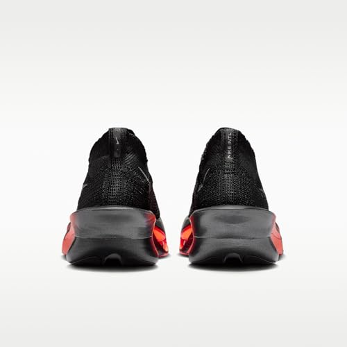 Nike AlphaFly 3 Men's Road Racing Shoes (Black/Bright Crimson/Wolf Gray/Metallic Silver) Size 10.5