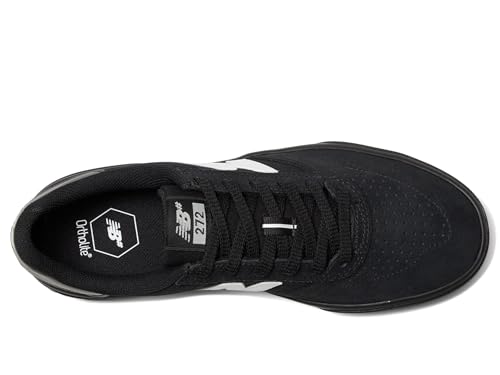 New Balance, Unisex, 272, Black/White 3, Mens 9.5, Womens 11, Wide