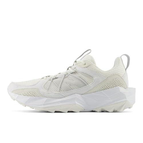 New Balance Women's DynaSoft TEKTREL V1 Suede Trail Running Shoe, Sea Salt/White/Grey Matter, 9 M