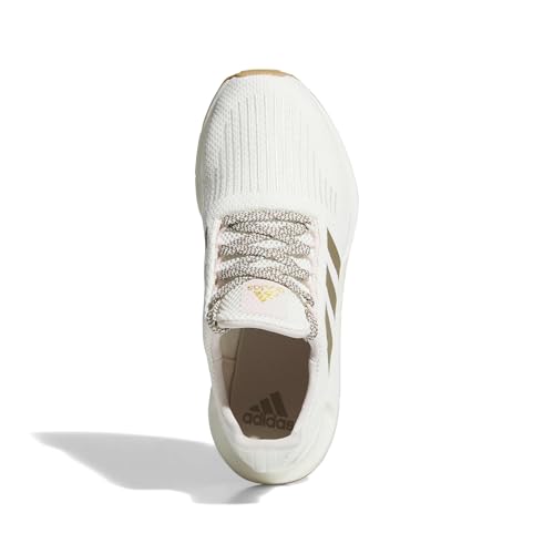 adidas Women's Swift Run 1.0, Off White/Khaki/Wonder Quartz, 8