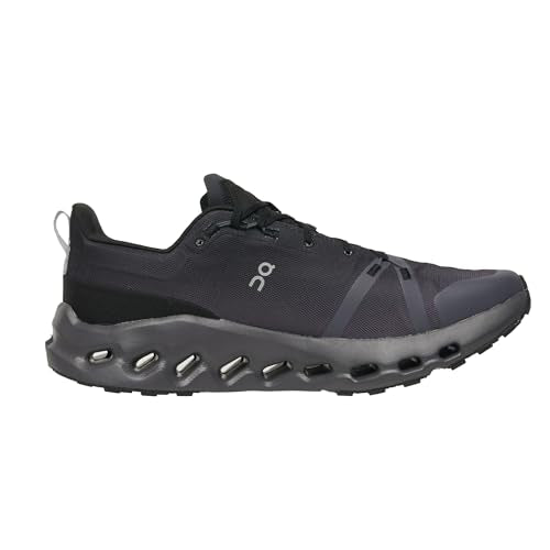 On Mens, Cloudsurfer Trail Waterproof, Black/Eclipse, 11.5, Medium