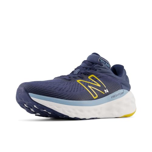 New Balance Men's Fresh Foam X 840 V1 Running Shoe, Vintage Indigo/Ginger Lemon/Chrome Blue, 7 M