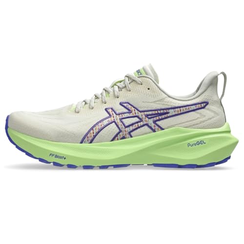 ASICS Men's GT-2000 13 Trail Running Shoes, 12, Nature Bathing/Lime Green