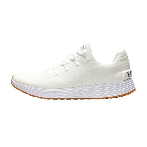 NOBULL Men's Allday 365 (Ripstop) Shoe | Athletic Cross-Training Sneaker for Gym, Running & Walking, Comfortable Workout Trainers, White Gum, 12