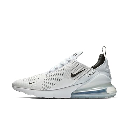 Nike Men's Air Max 270 Shoes, White/Black-White, 12