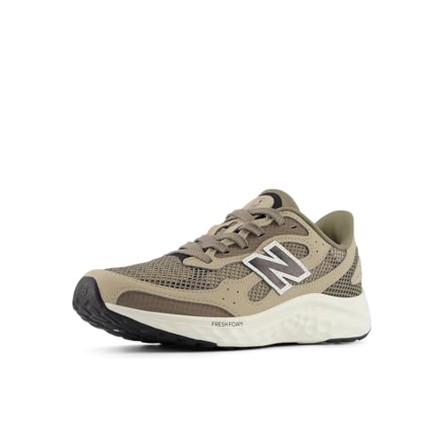 New Balance Kid's Fresh Foam Arishi V4 Tiralux Lace-Up Running Shoe, Stoneware/Thunder Brown, 4 Big Kid