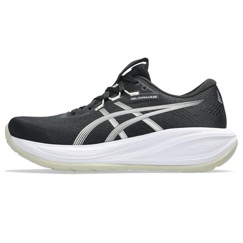 ASICS Women's Gel-Cumulus 28 Trainers, Black White, 9 US