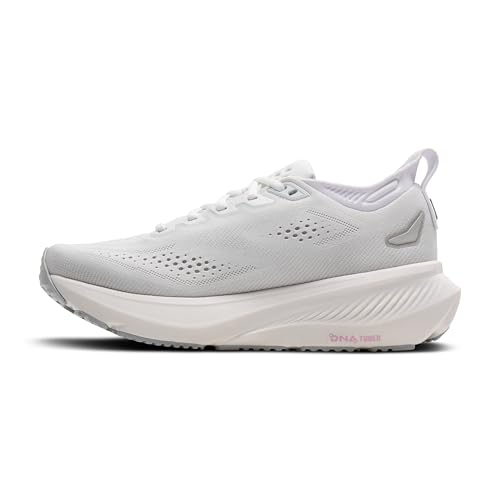 Brooks Women’s Glycerin 23 Neutral Running Shoe - White/Harbor Mist/Metallic - 9 Wide