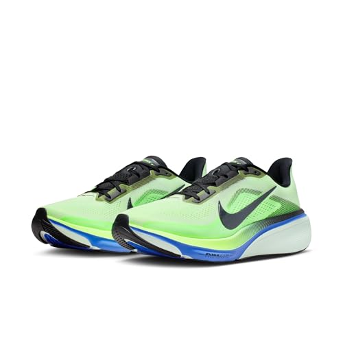 Nike Men's Air Zoom Pegasus 42 Sneaker, Volt Tint/Black Spruce/Sapphire, 10